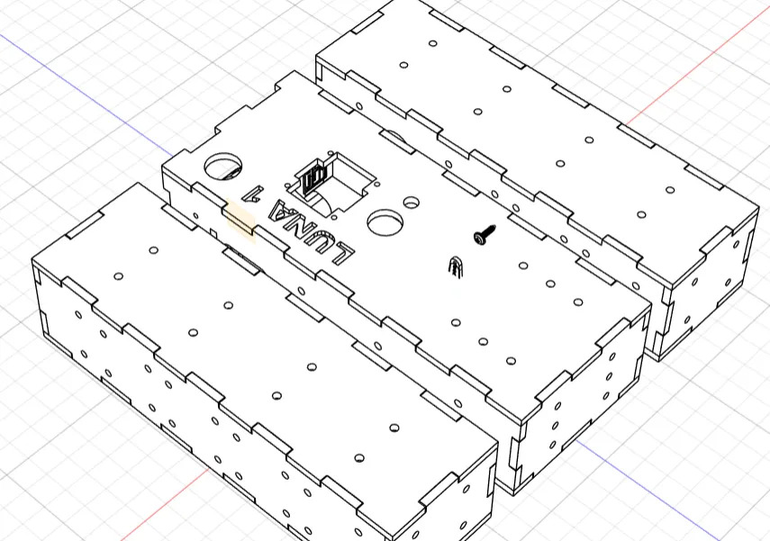 LUNA v1 — TARS-Inspired Walking Robot
